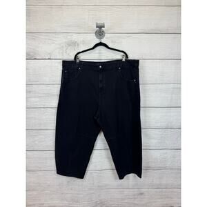 Torrid Plus Size Black Washed Drapey Barrel Leg Jeans Size 24 Short